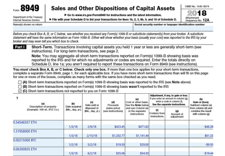 bitcoin gains taxes