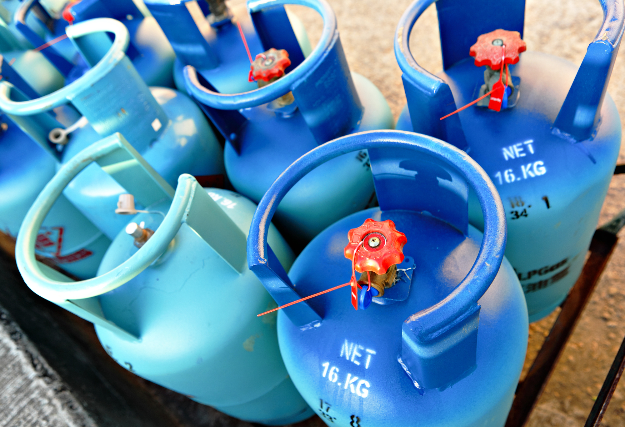 Propane gas tanks