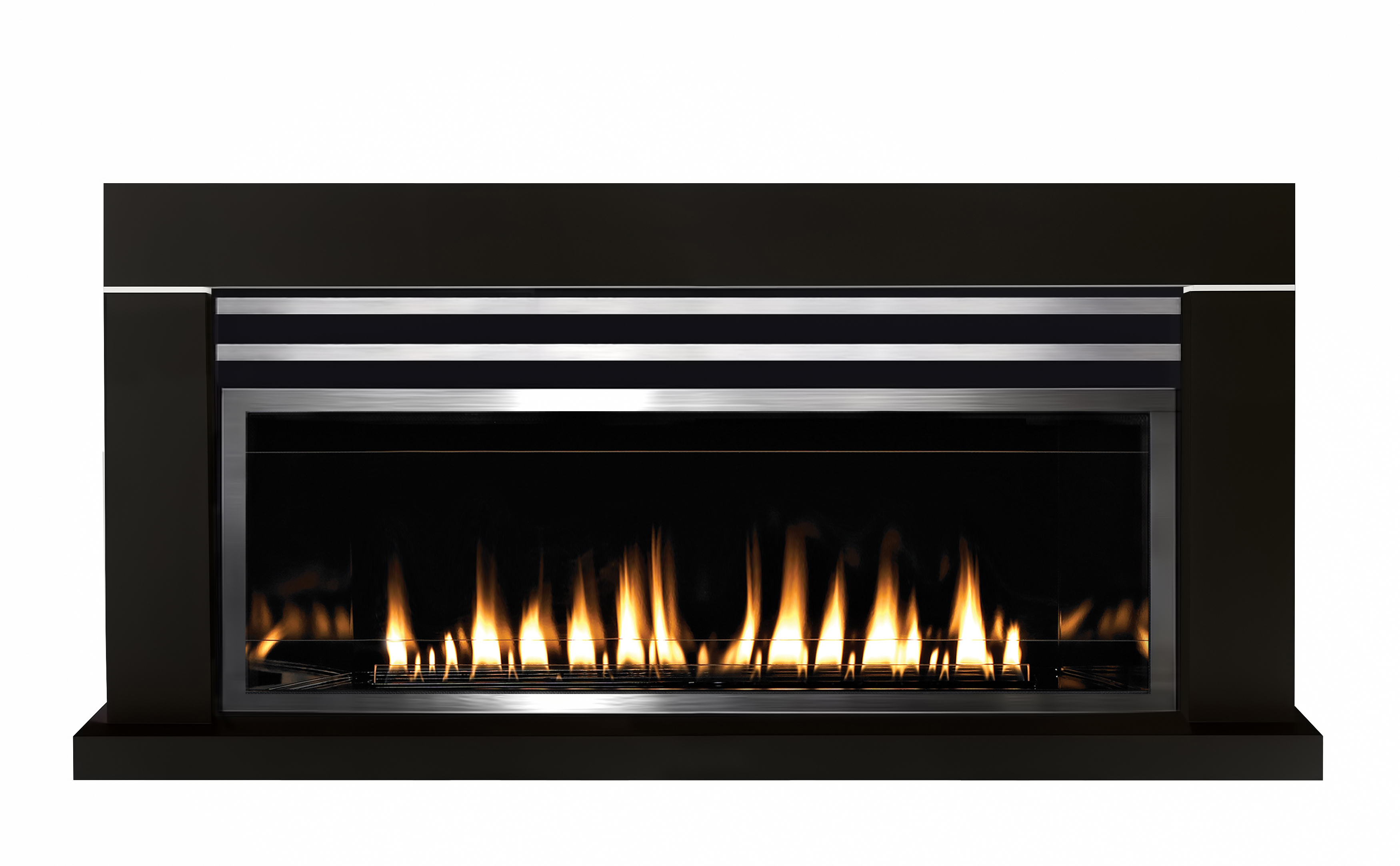 Gas powered fireplace