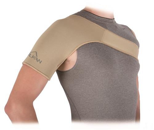 brace support large neoprene sizing humeral head application shoulder beige