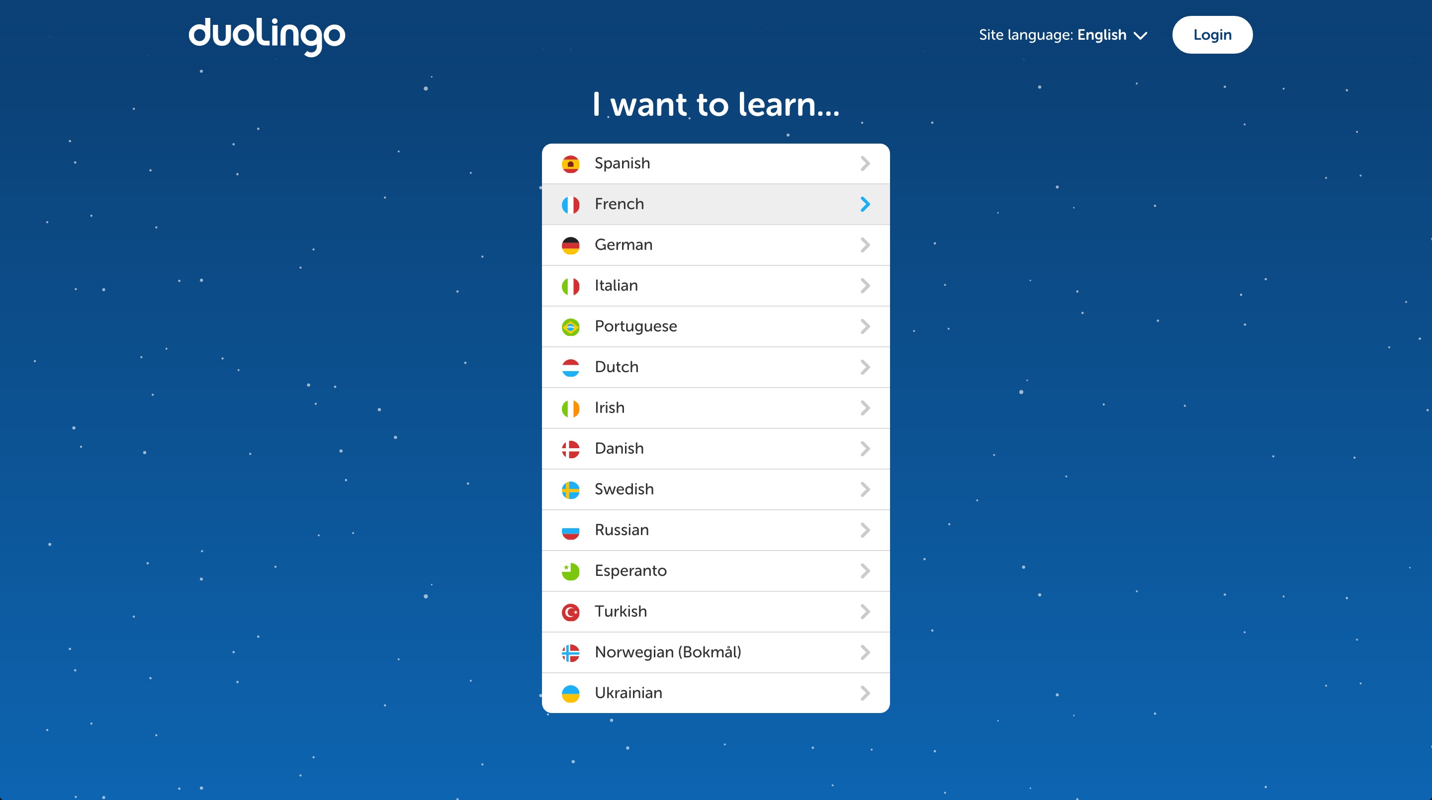 duolingo user onboarding step 2