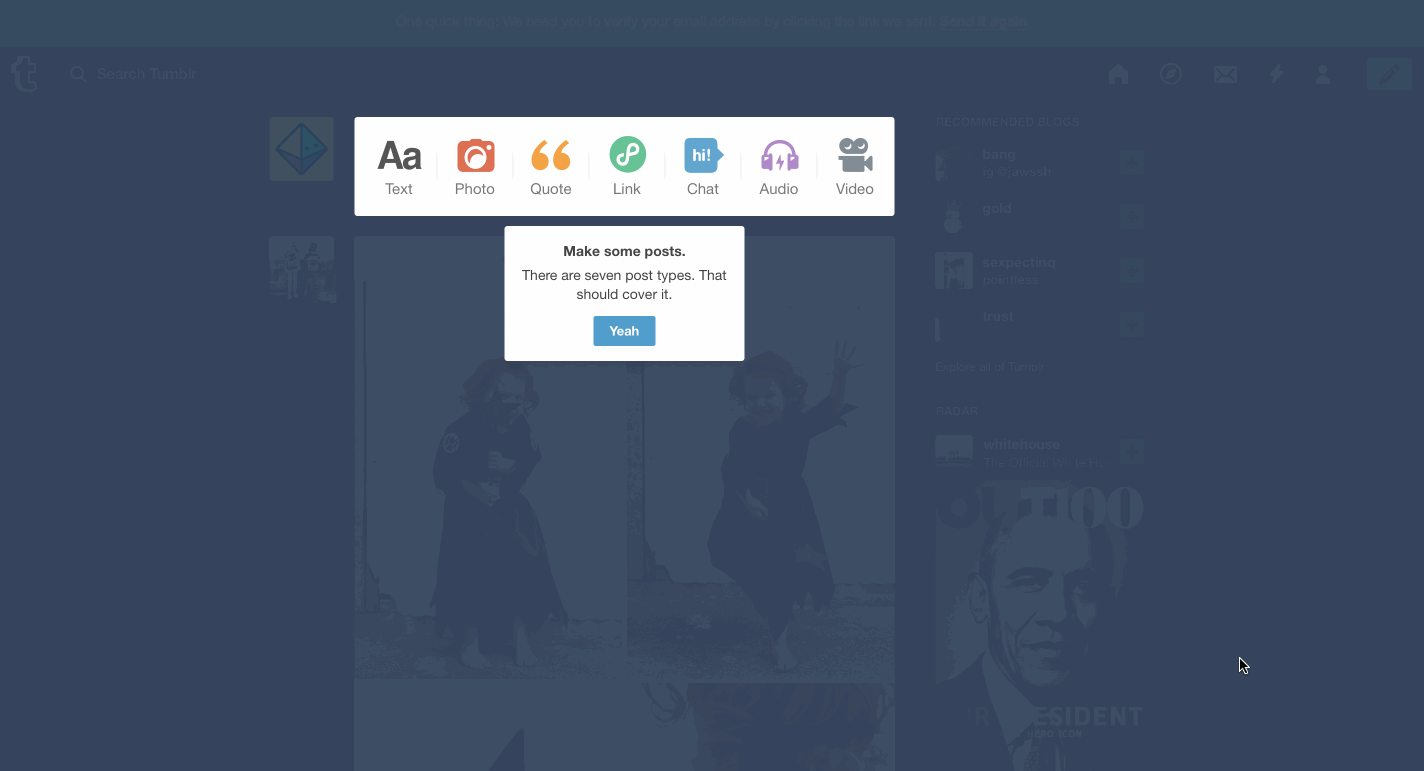 Tumblr user onboarding step 11
