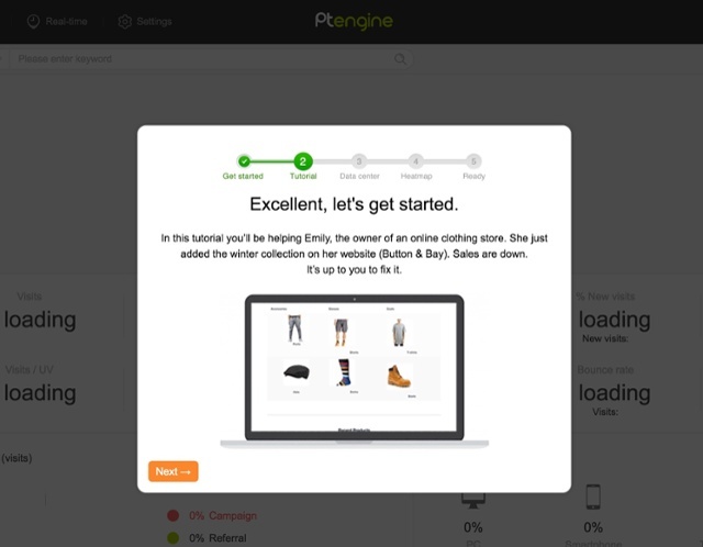 ptengine mission-driven user onboarding