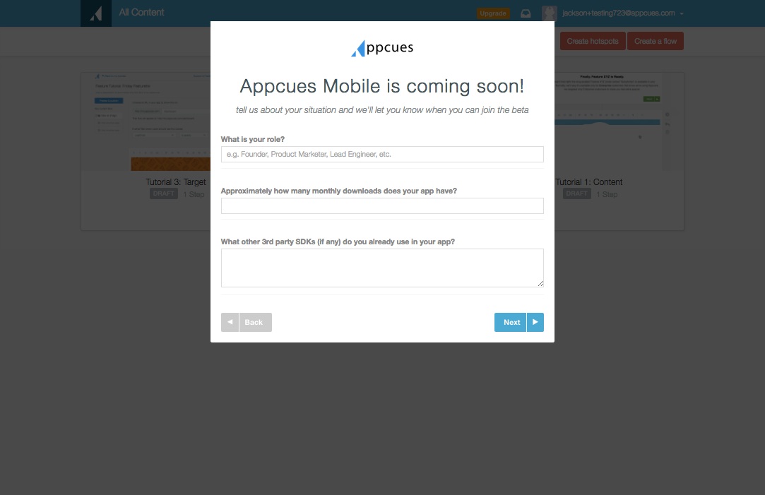mobile survey step 2