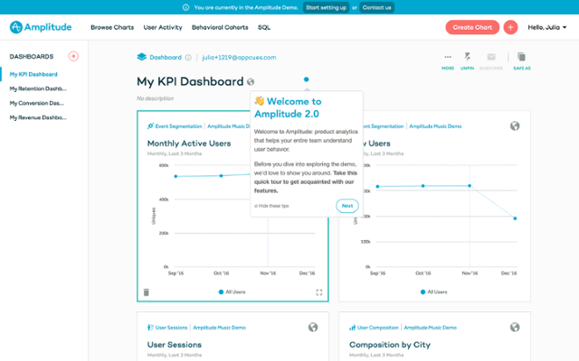 amplitude hotspot welcome onboarding product demo