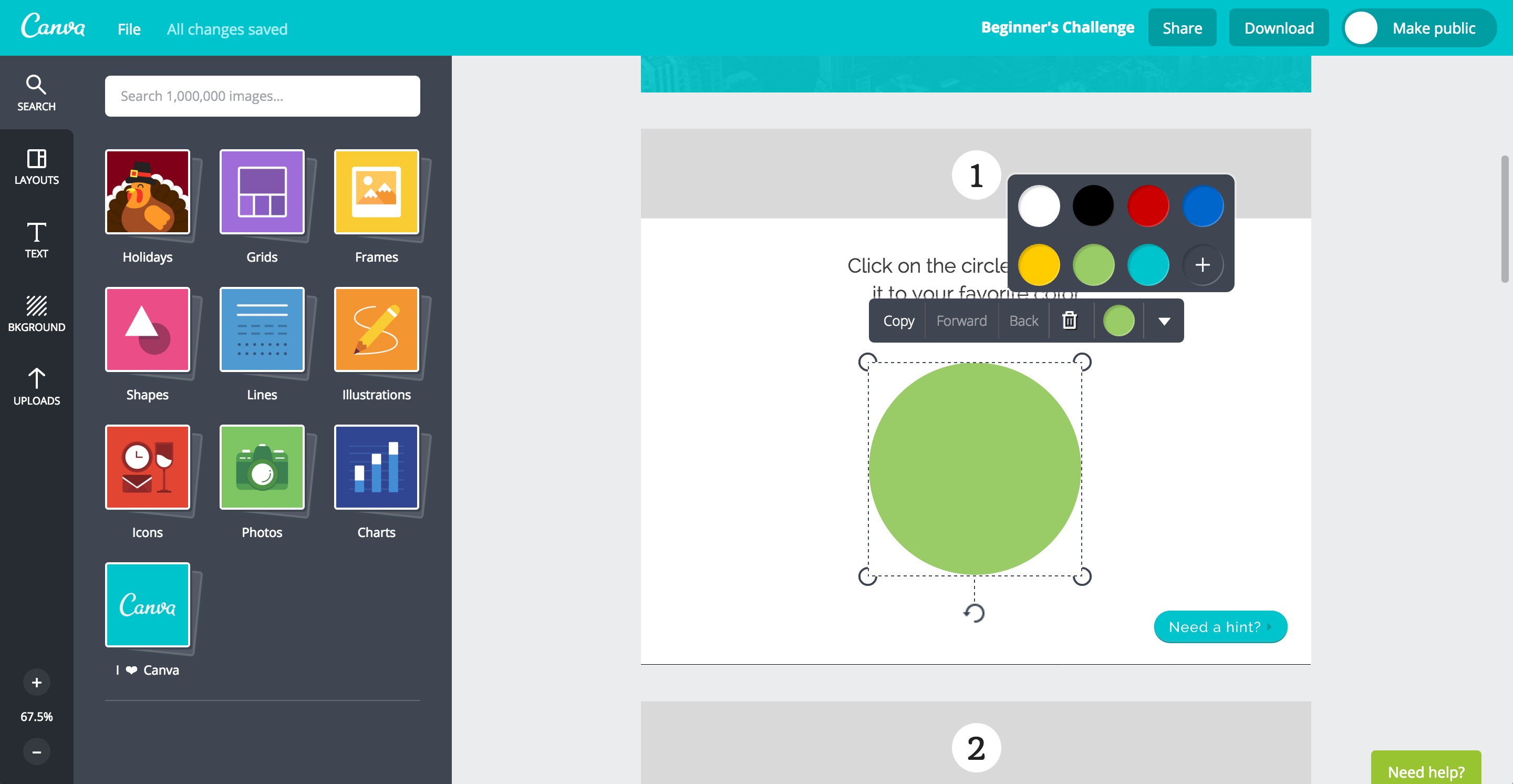 canva user onboarding step 7