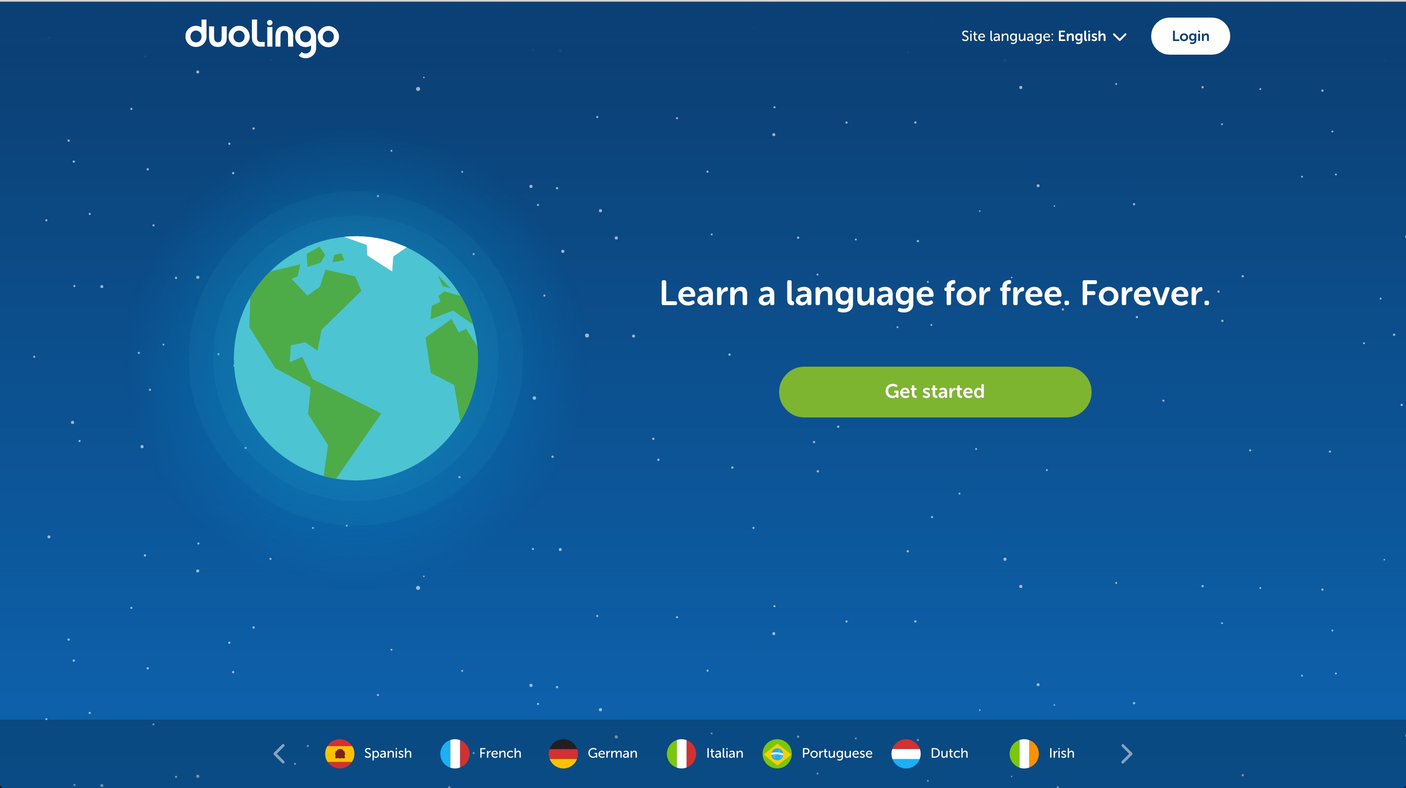 duolingo user onboarding step 1