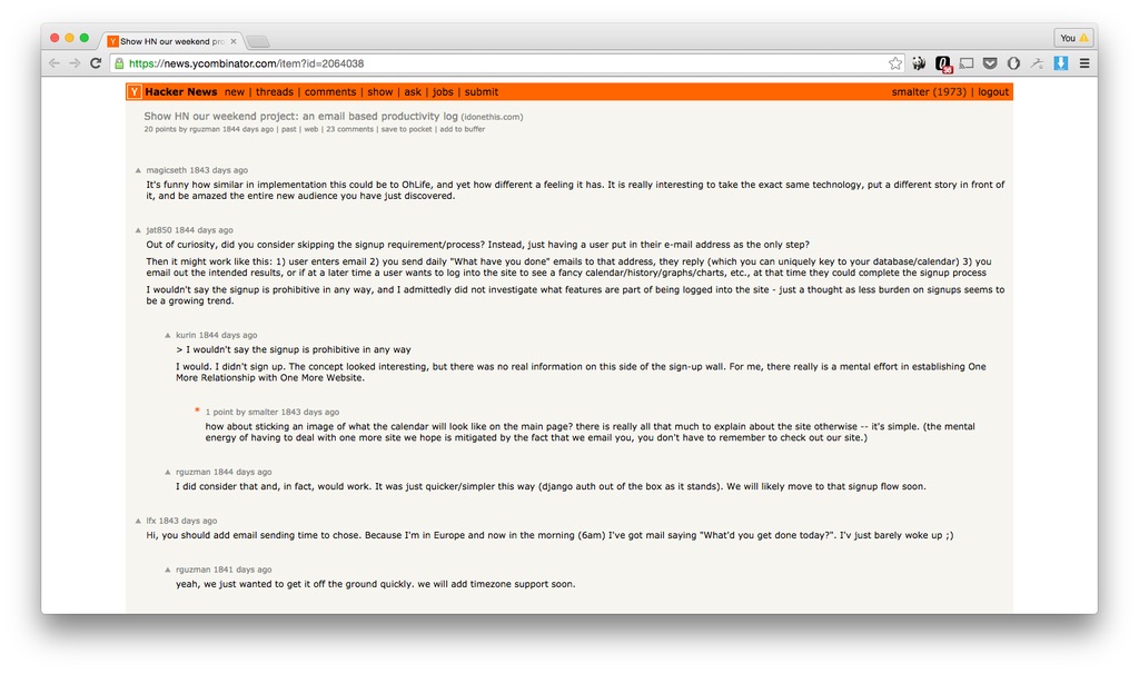 Hacker News product launch