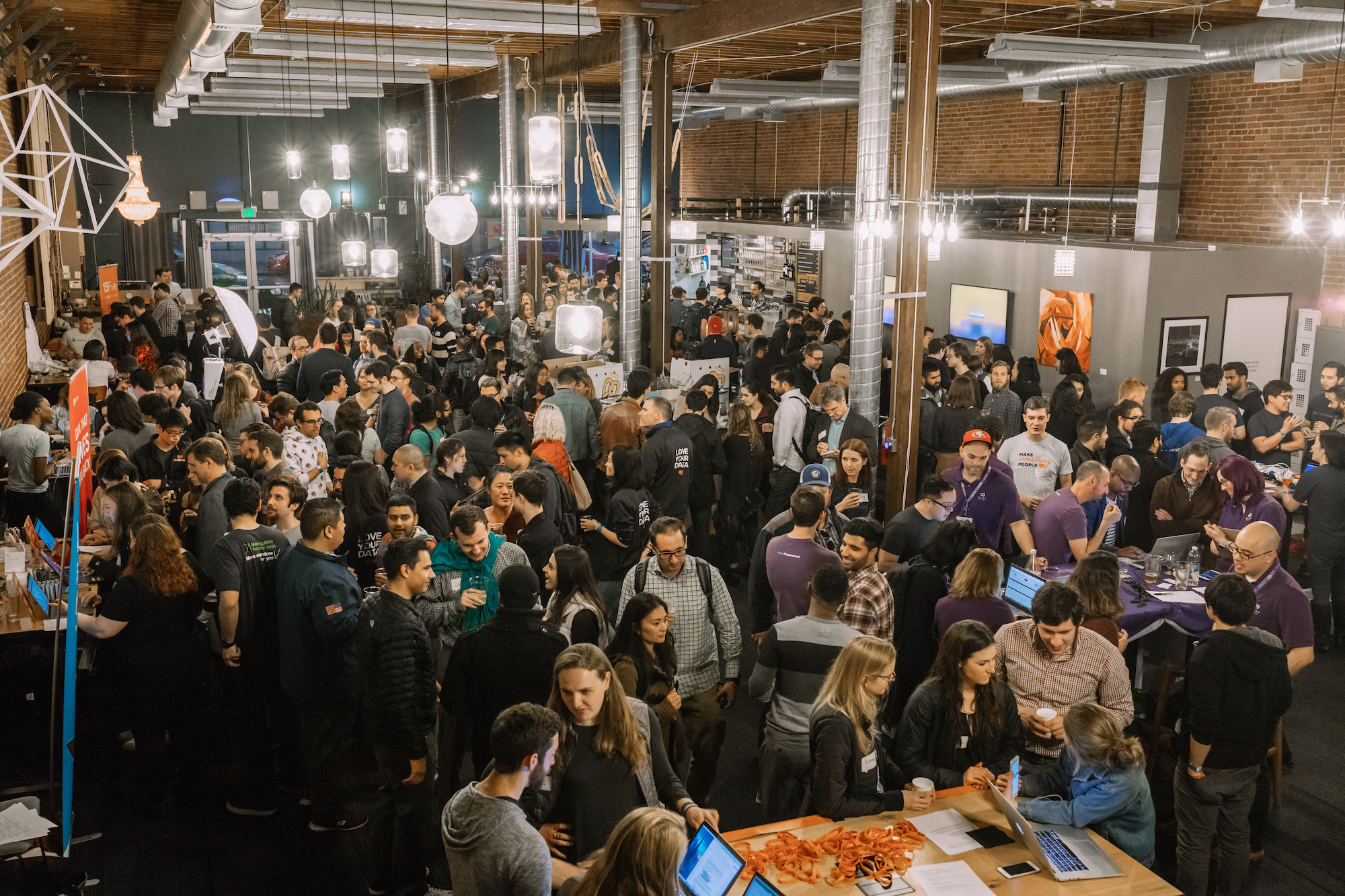 The crowd at Drunk User Testing San Francisco