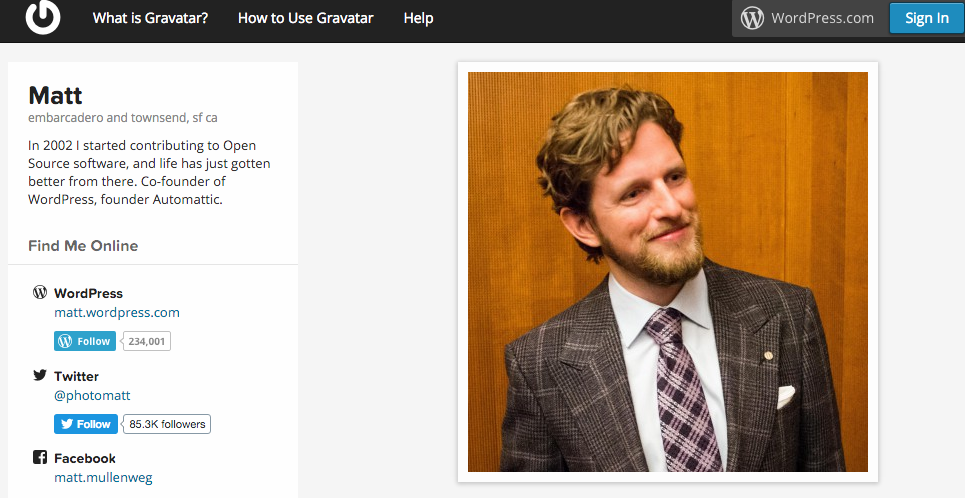 gravatar onboarding
