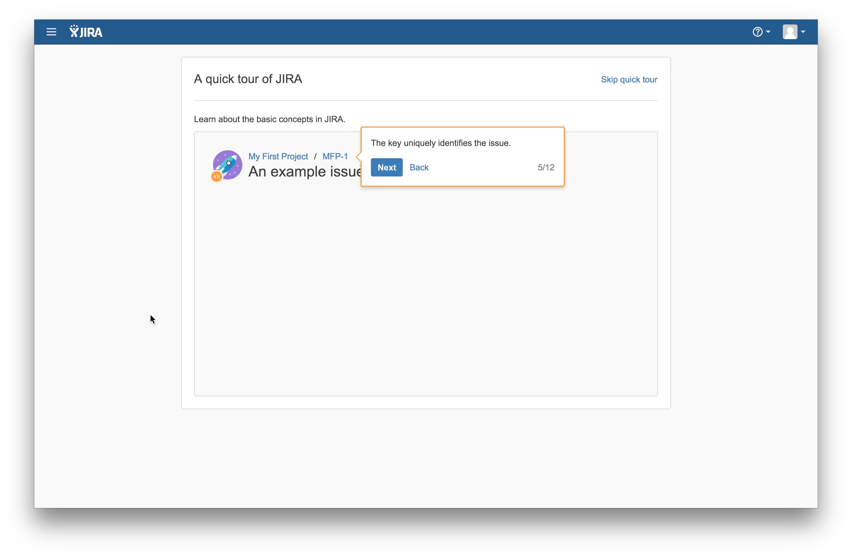 JIRA user onboarding tooltip 5