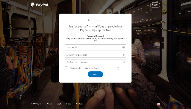 paypal login