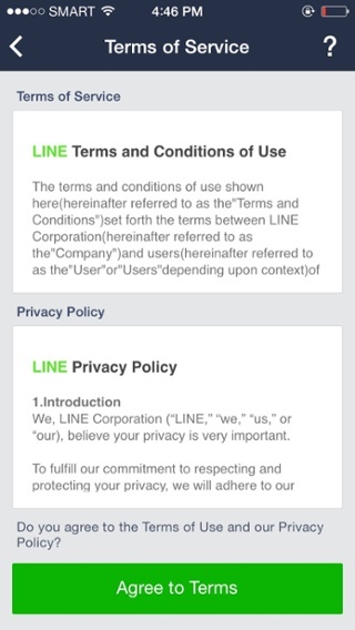 LINE registration step before IPO