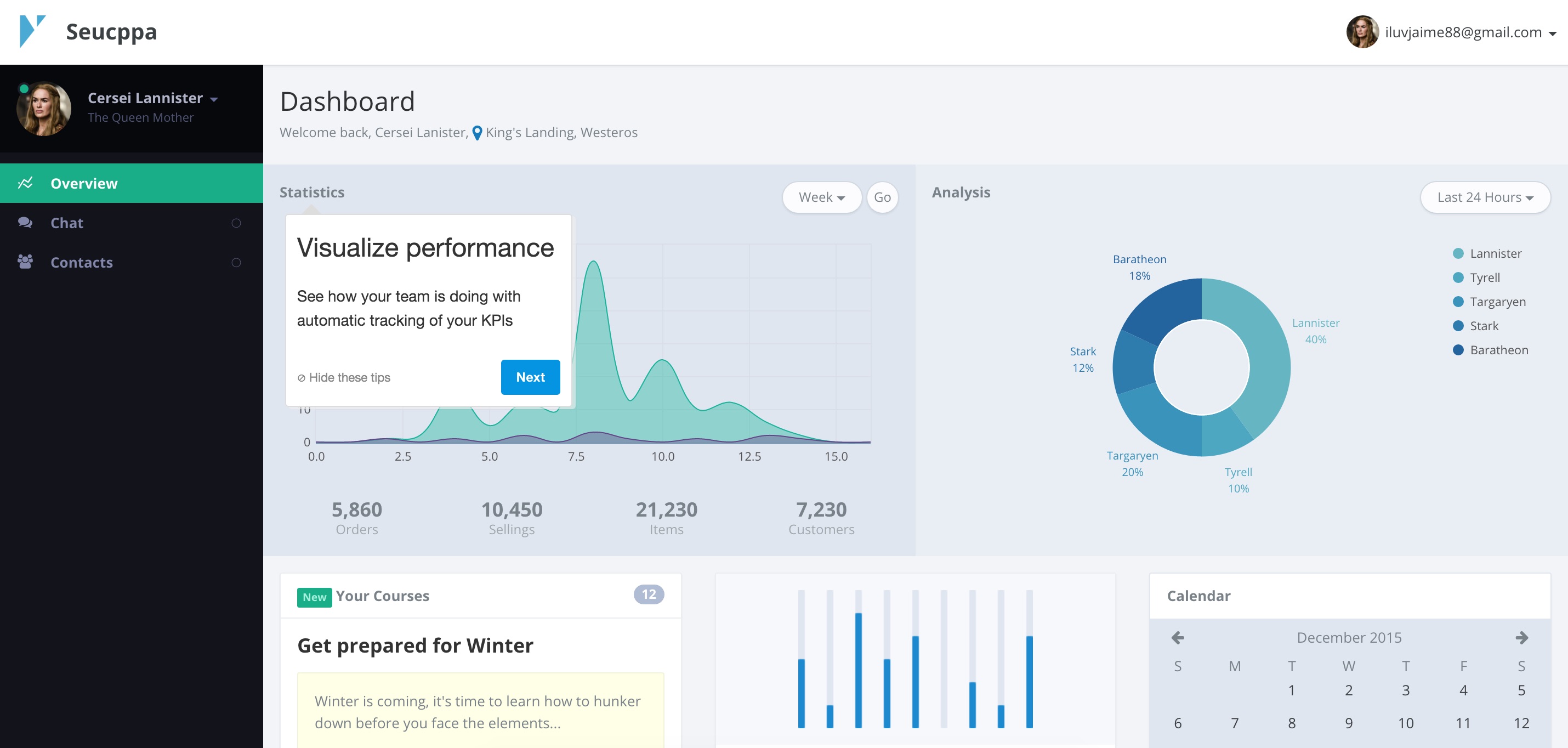 Appcues example tooltip to highlight product