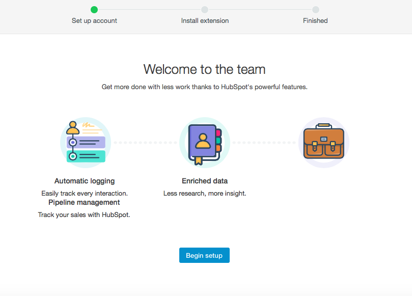 HubSpot invited user onboarding