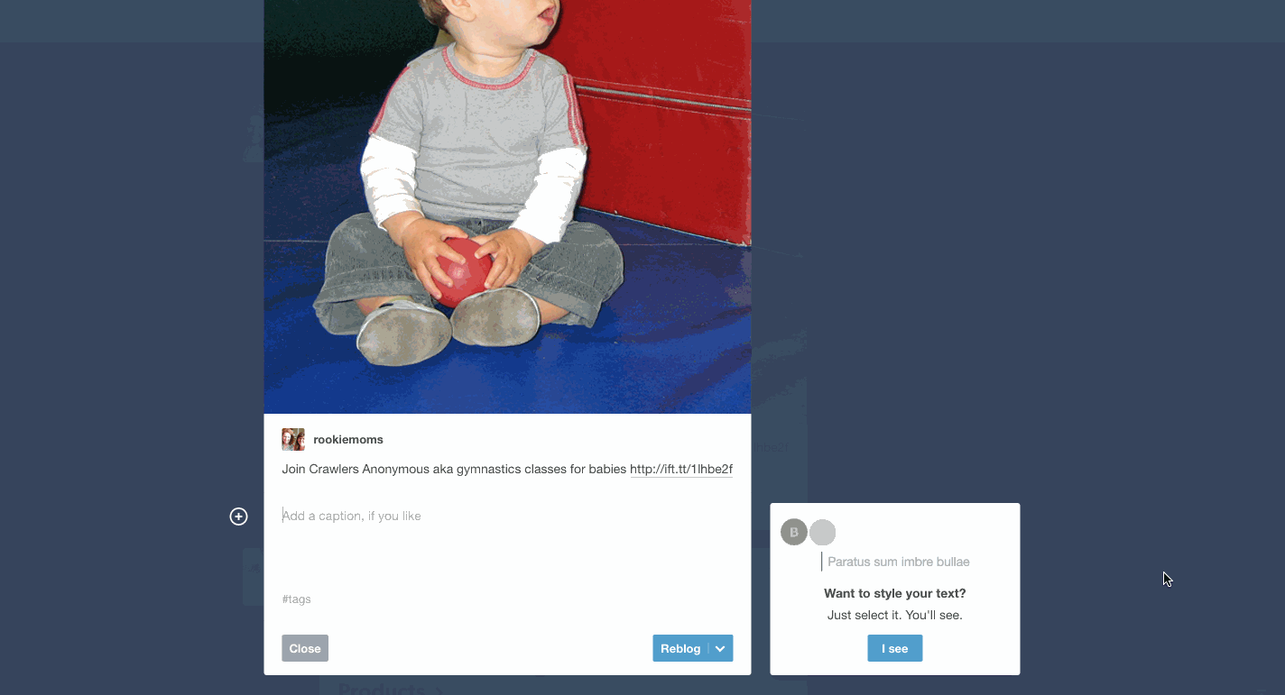 Tumblr user onboarding step 9
