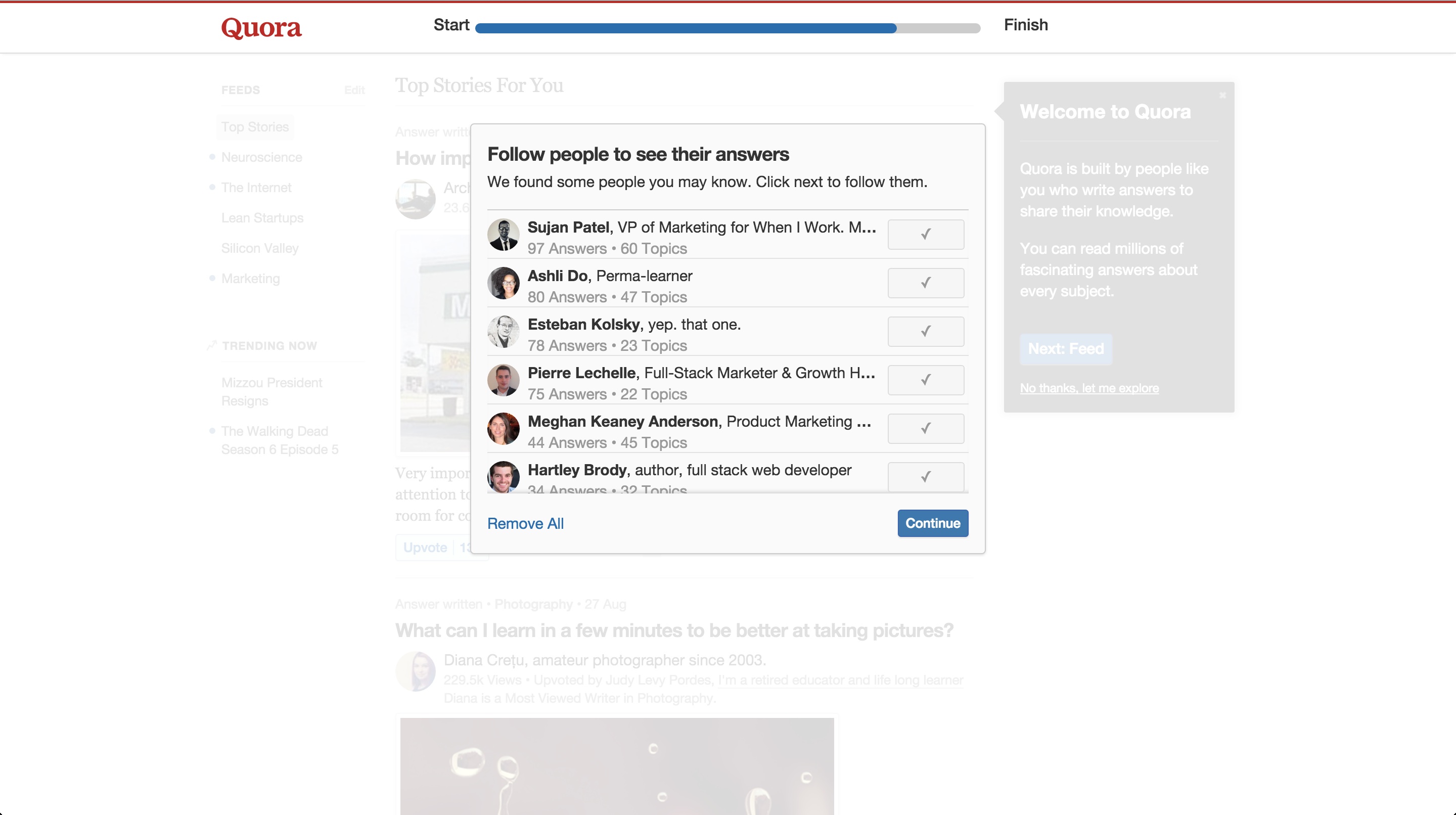 user onboarding step 12