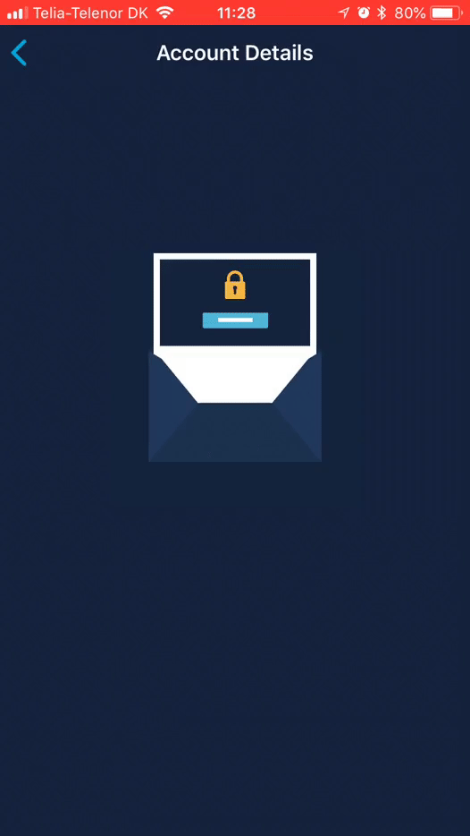 A gif of Monzo's magic link password reset example. This is an example of profound simplification and innnovation.
