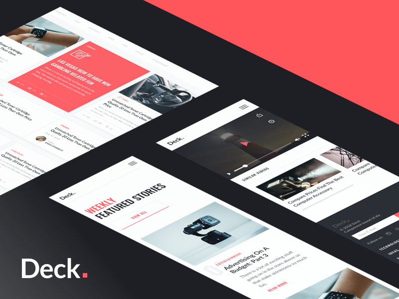 Invision card style UI kit for web and app with tons of free UI elements and templates.
