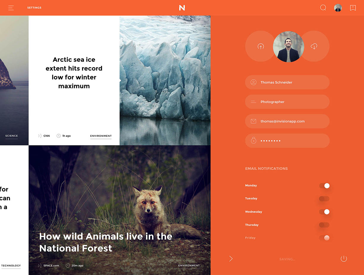 Versatle UI kit for photoshop and sketch. Free UI/UX kit download from Invision
