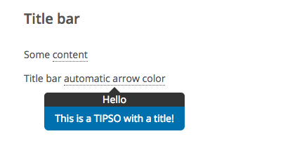this is an example of a jquery tooltip that has two colors and a title bar. it is a lightweight and responsive jquery tooltip plugin with css3 animations. it is also a wordpress tooltip plugin.