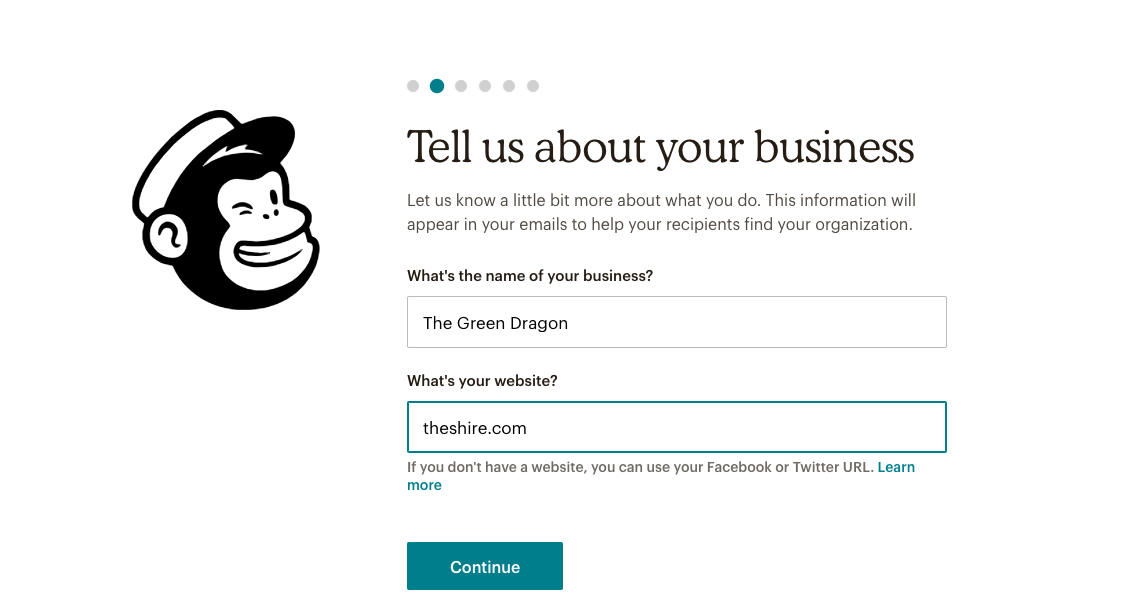 This is a screenshot of notion's onboarding experience that shows a progress bar indicator at the top of the screen. There are 4 dashes and the third dash is filled in, indicating that the user is on the third onboarding step.