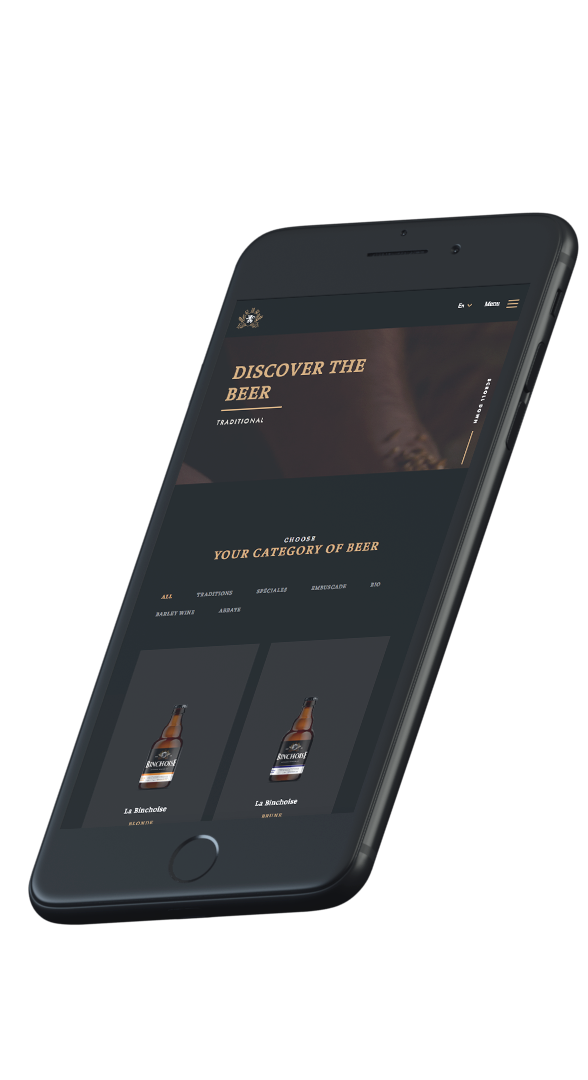 Website Design Brasserie La Binchoise