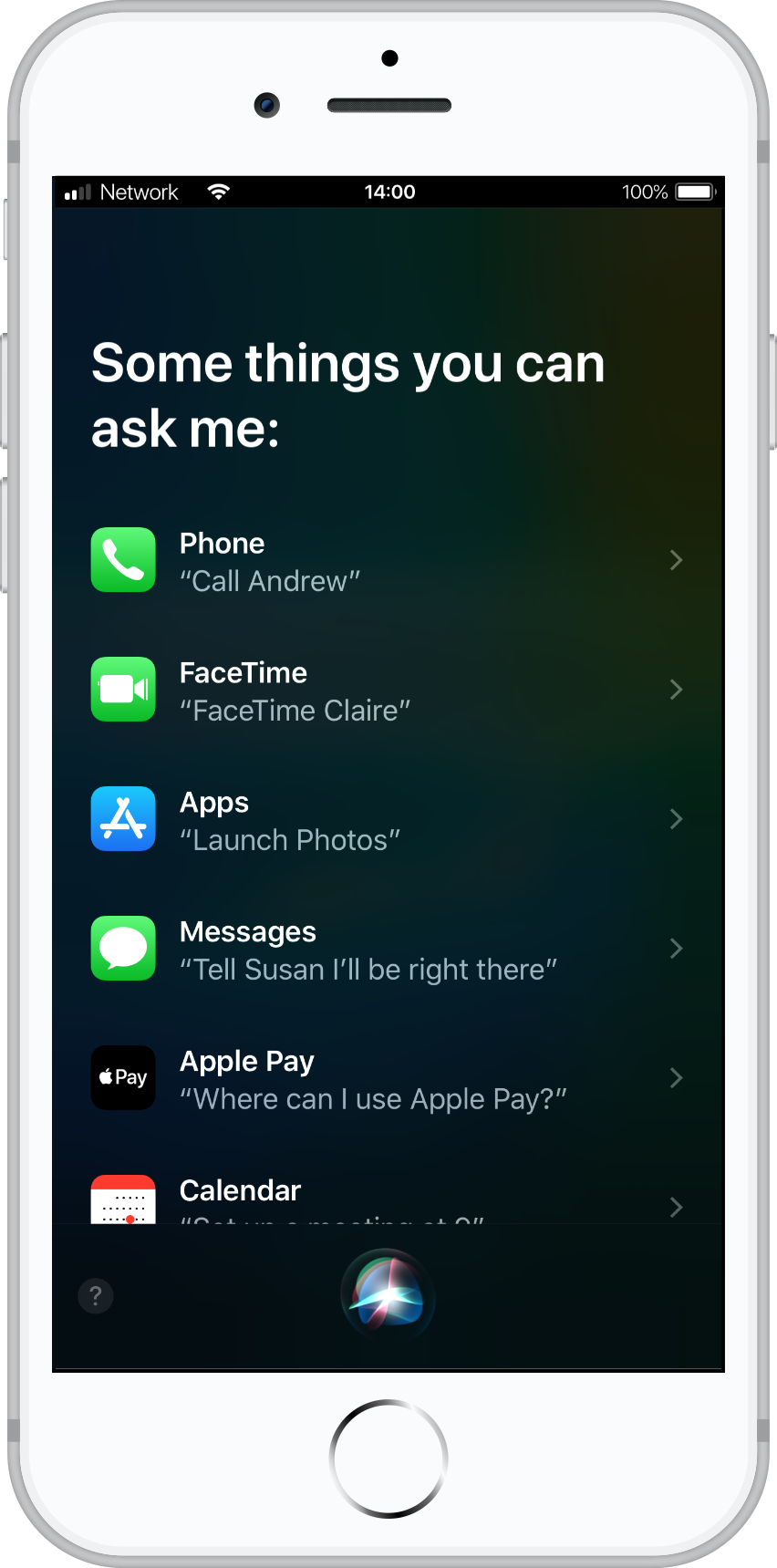 Siri Screenshot