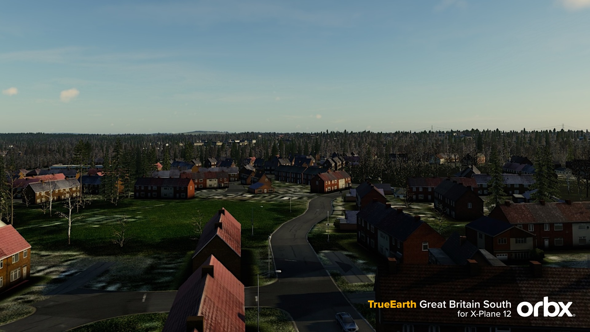 Pode ser uma imagem de texto que diz "TrueEarth Great Britain South orbx for X-Plane 12"