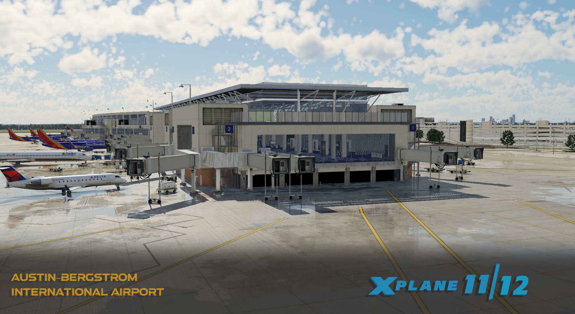 Có thể là hình ảnh về 1 người, máy bay và văn bản cho biết 'AUSTIN-BERGSTROM INTERNATIONAL AIRPORT XPLANE 11/12'