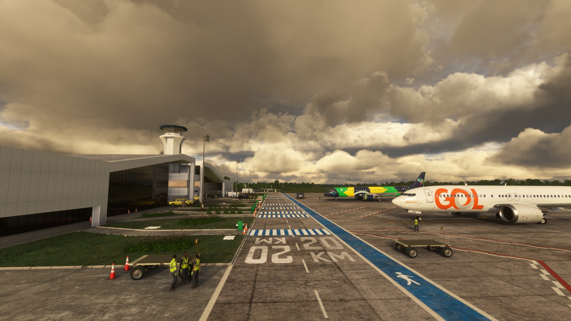 Pode ser uma imagem de 1 pessoa, aeronave e texto