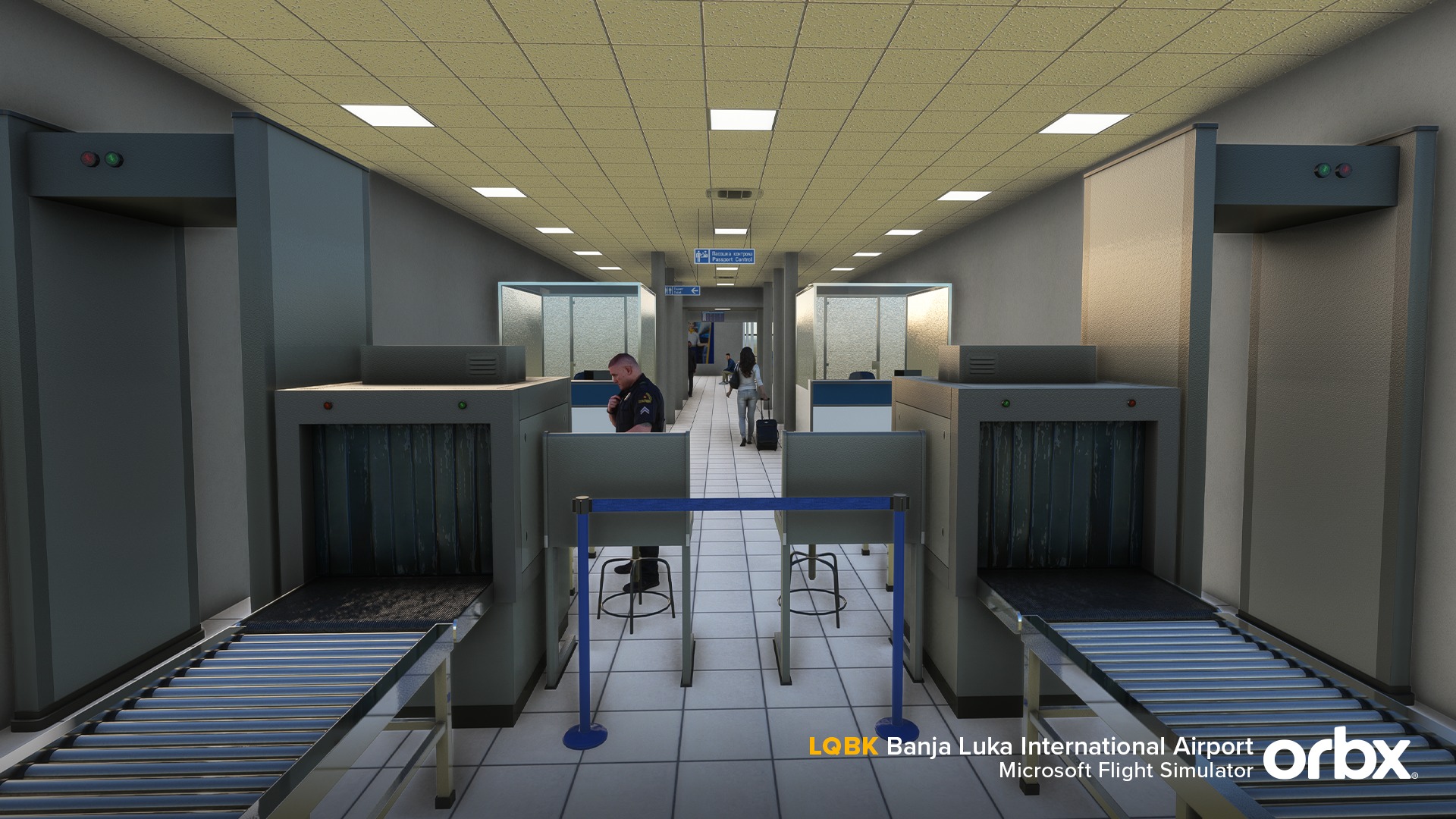 Pode ser uma imagem de 3 pessoas e texto que diz "4 LQBK Banja Luka International Airport orbx Microsoft Flight Simulator"