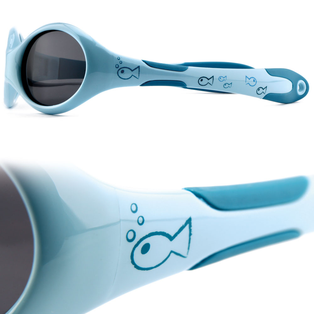 Sonnenbrille ActiveSol Fisch-Motiv blau