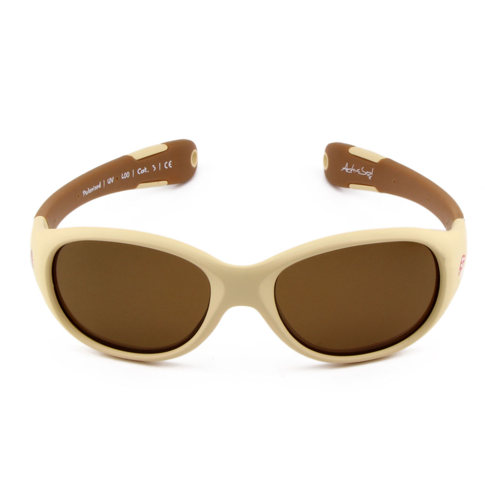 Kleinkind Sonnenbrille braun flexibel Ansicht vorne