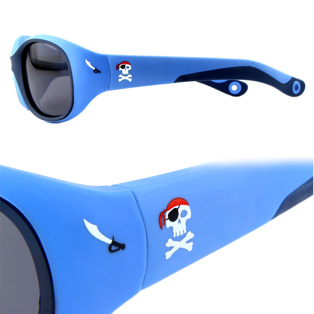 Piraten Karibik Sonnenbrille Totenkopf Augenklappe dunkel-blau