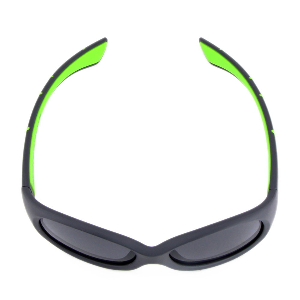 Jungen Grundschule Sonnenbrille Design grau neongrün