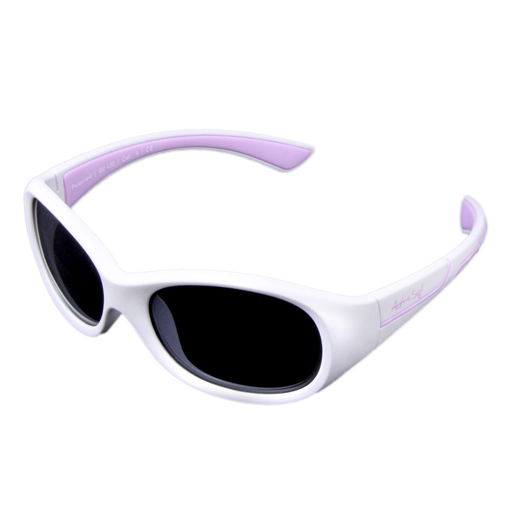 Mädchen Sport Sonnenbrille weiß ice pink