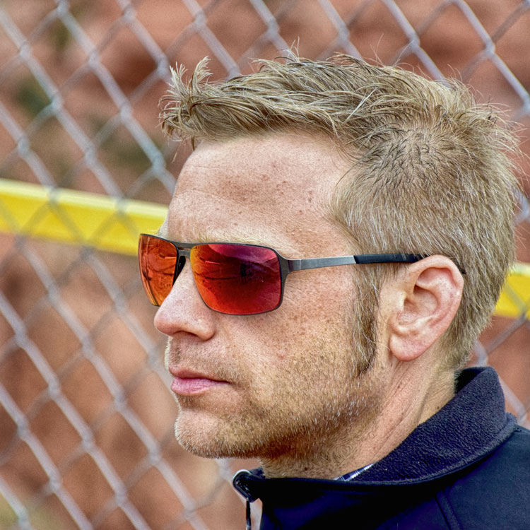 ActiveSol Hyperion Herren Sonnenbrille anthrazit verspiegelt rot