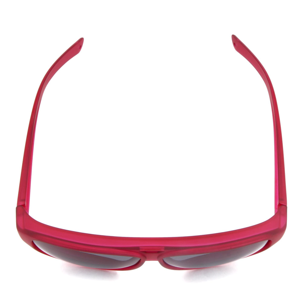 Überziehsonnenbrille Seidenmatt rot beere stylisch UVA Schutz