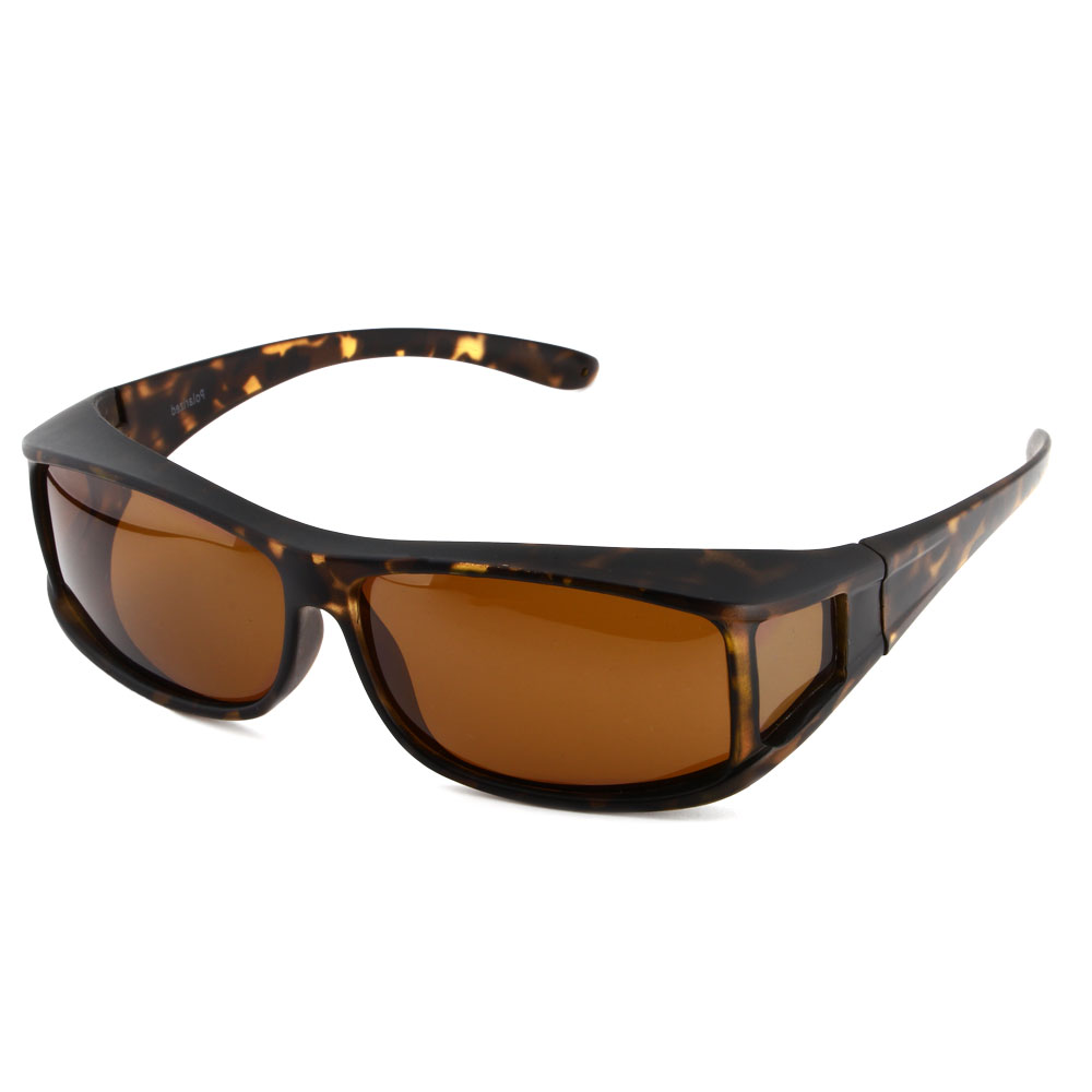 Überzieh-Sonnenbrille Demi Schildpatt braun Muster Camouflage