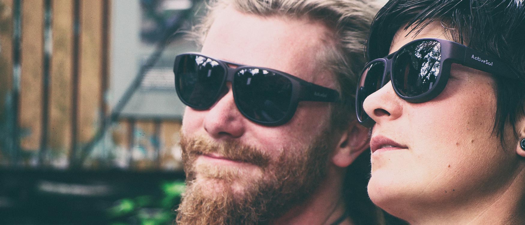 Überzieh-Sonnenbrille statt Sonnenbrille mit Stärke - Design, polarisiert