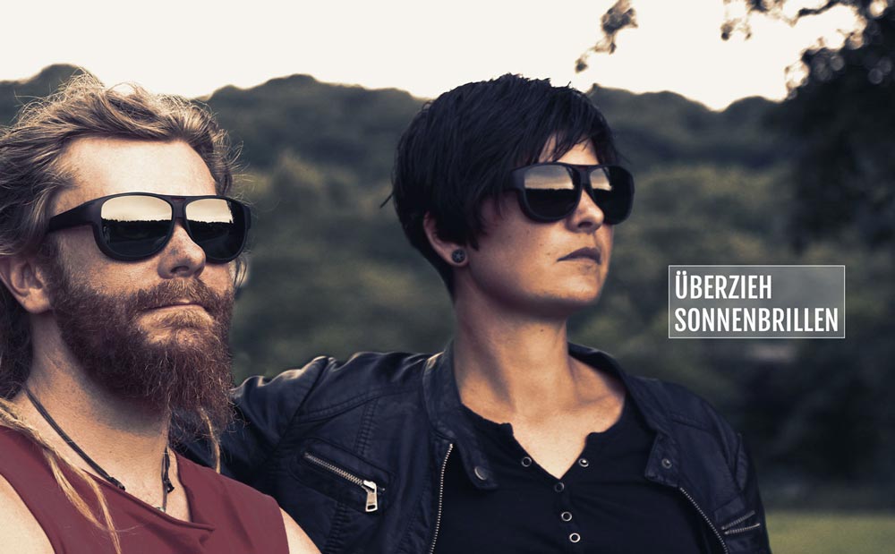 Überzieh-Sonnenbrille statt teurer Korrektur-Sonnenbrille, mehrere Designs