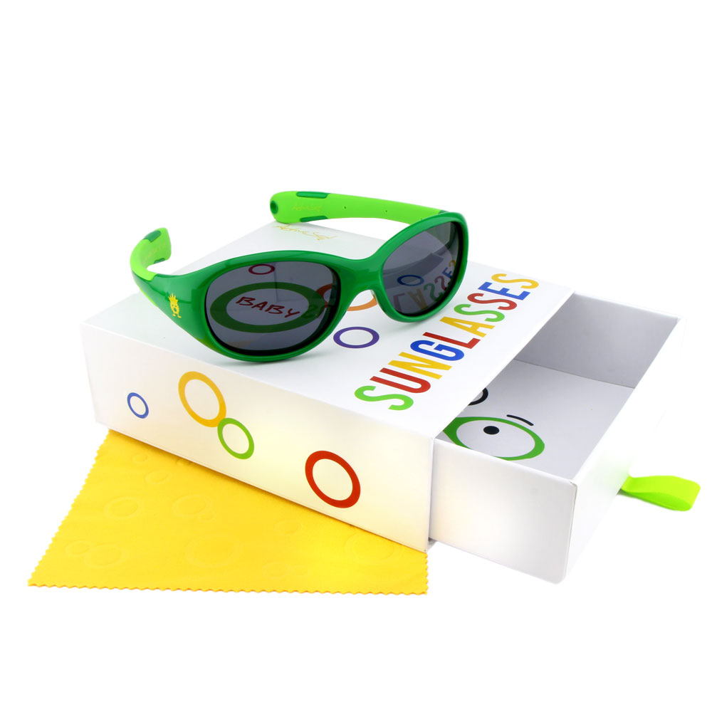 Baby grün Sonnenbrille Wald Verpackung mit Schublade