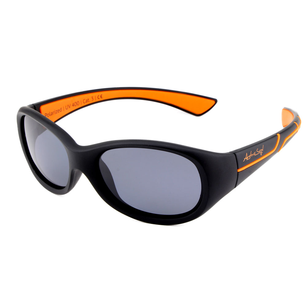 Kids @ school sunglasses orange black uv protection