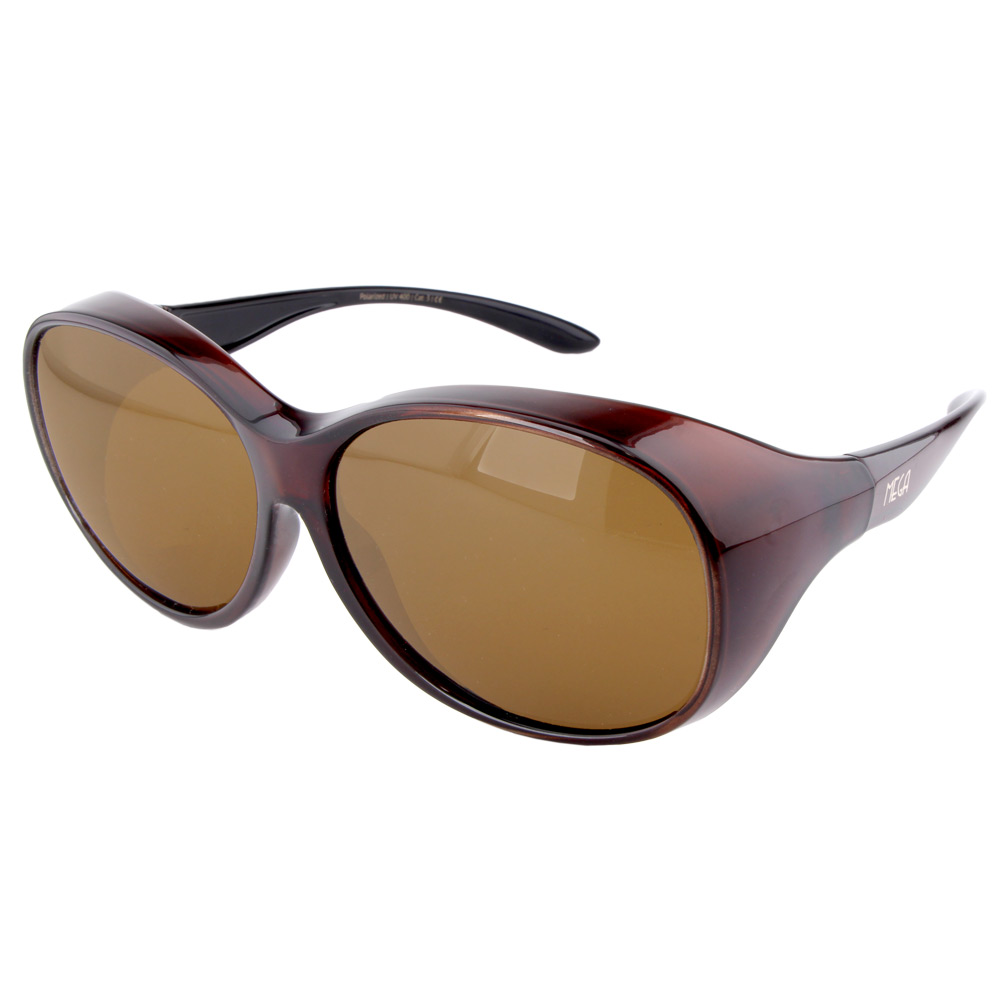 Aviator Design Fit-over Sonnenbrille grau verspiegelt mirror