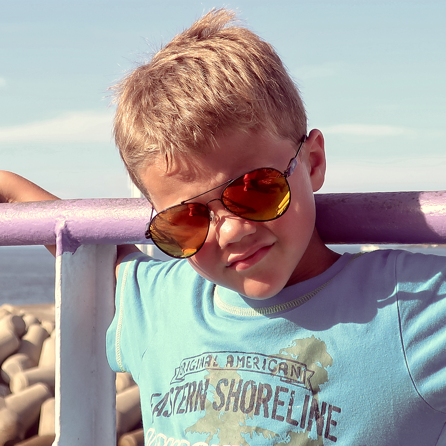 ActiveSol Kids Sonnenbrille Einhorn blau polarisiert