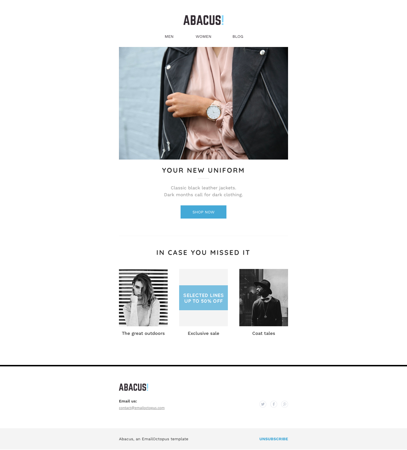 ecommerce email templates free download
