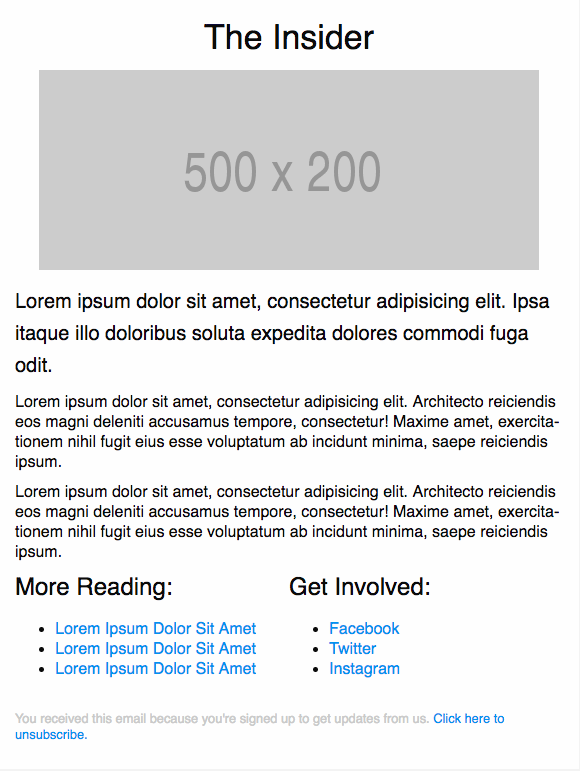 Newsletter Template