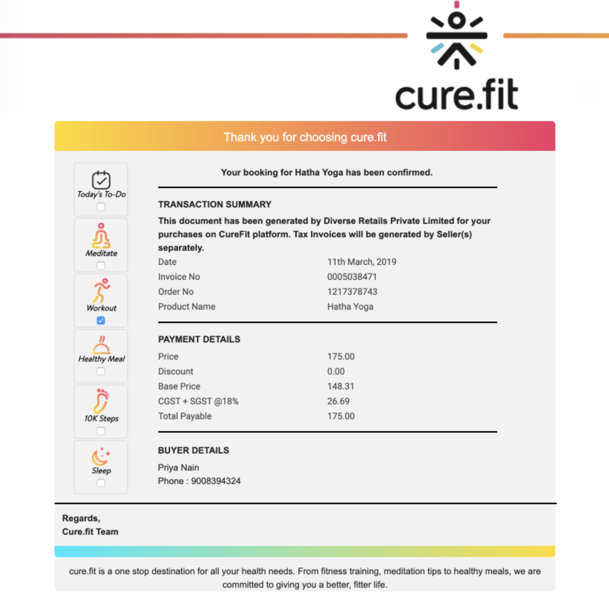 Types of Transactional Email_Order Confirmation