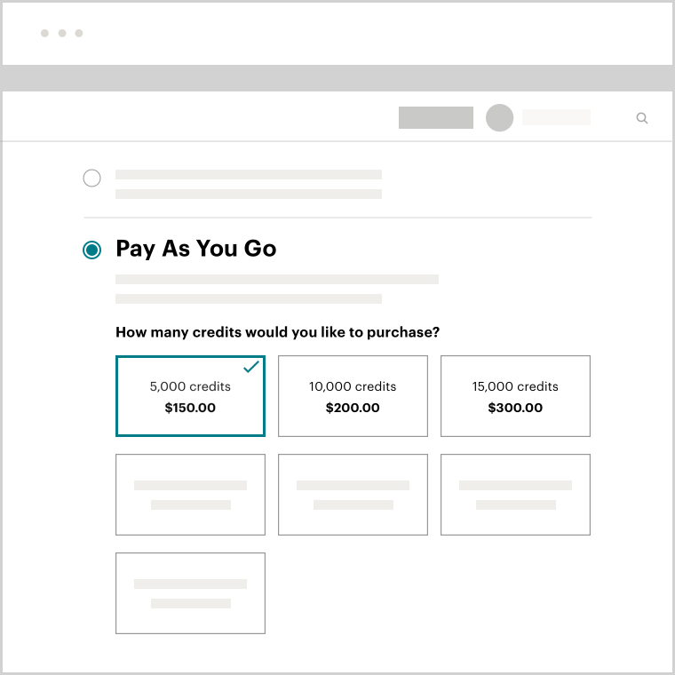 Pay as you go email marketing